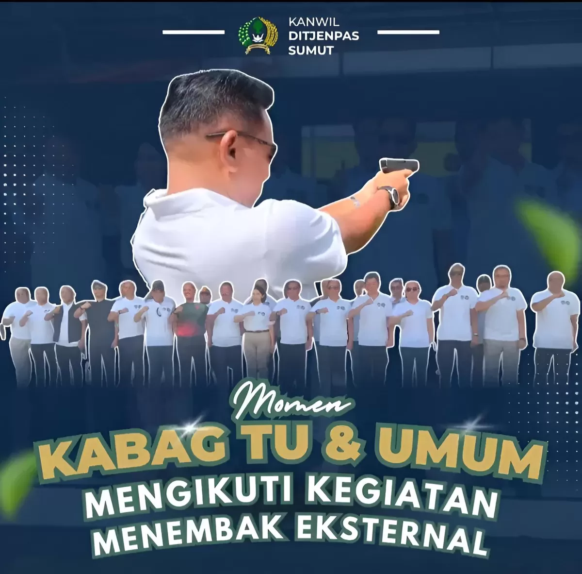 Kabag TU dan Umum Kanwil Ditjenpas Sumut Saat Hadiri Kegiatan Menembak Eksternal di Batalyon Para Komando 463 Pasgat