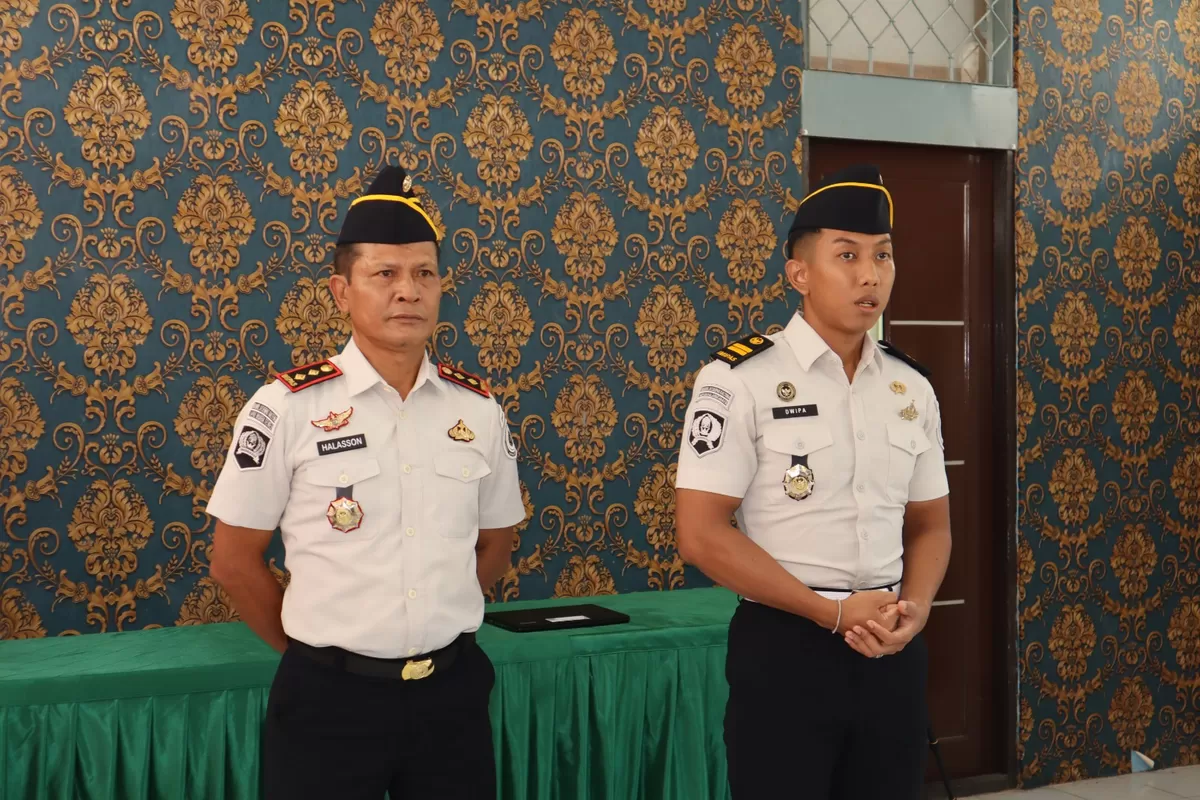 Ka. KPLP Lapas Muara Teweh Saat Perkenalkan diri Kepada Seluruh Jajaran Petugas