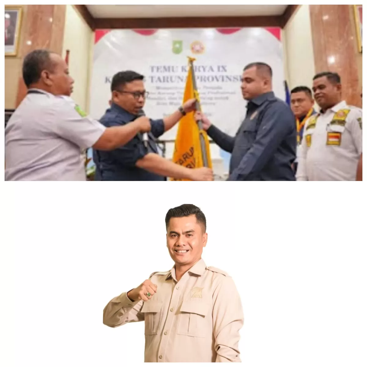 Foto Wakil Ketua DPRD Riau H. Budiman Lubis, S.H.,  Ucapkan Selamat Kepada Muhammad Rahul Terpilih Ketua Karang Taruna Periode Tahun 2026&ndash;2031. (Sumber Release )