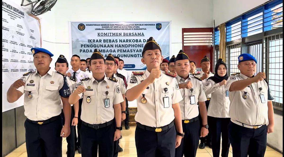 Kalapas Gunungtua dan Jajaran Saat Ikrar Zero Halinar