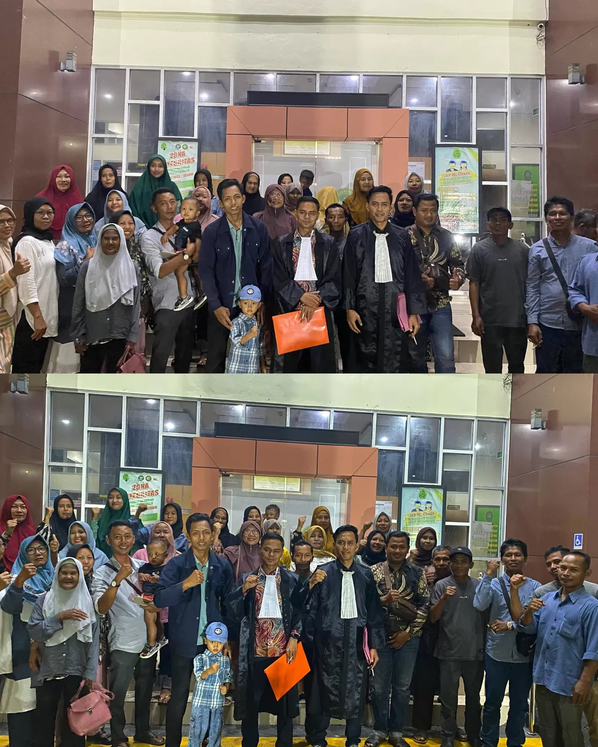 Foto Penasihat Hukum Hormati Putusan Perkara Terdakwa  Karhutla Di PN Pasir Pengaraian. (NAWACITAPOST.COM)
