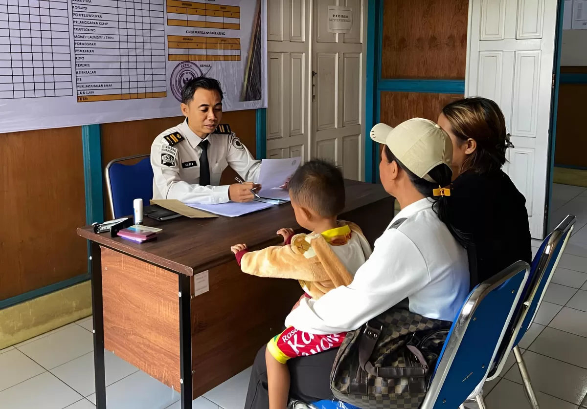PK Bapas Muara Teweh Saat Wawancara Penjamin Klien
