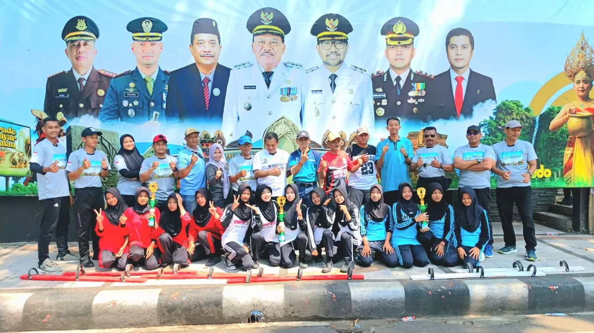 Para Siswa-siswi SMPN 1 Ngetos yang mengukir Sejarah di Hari Jadi Nganjuk ke-1089 (Istimewa)
