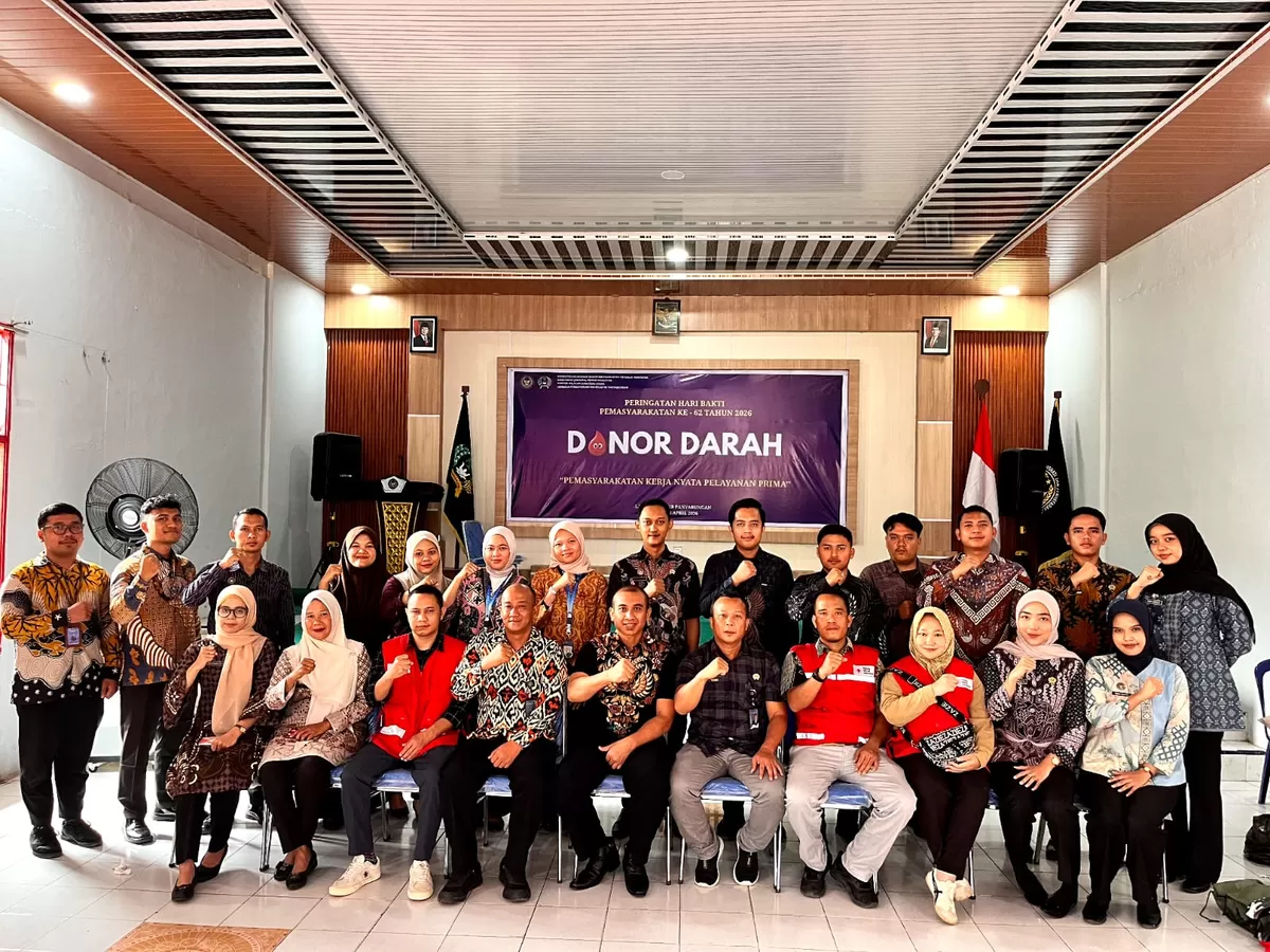 Kalapas Kotanopan dan Jajaran Saat Kegiatan Donor Darah