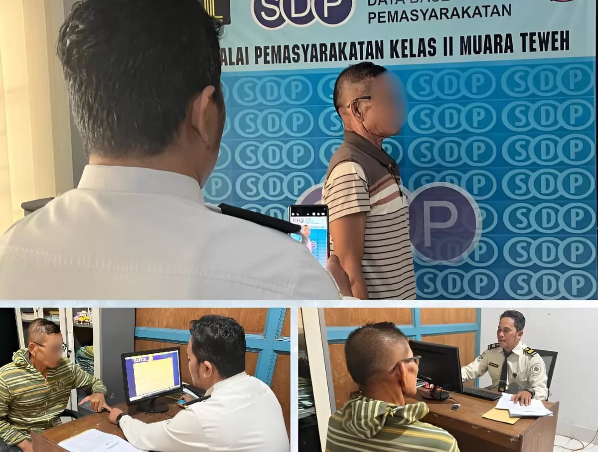 Bapas Muara Teweh Saat Penerimaan Registrasi Klien Integrasi Sosial PB