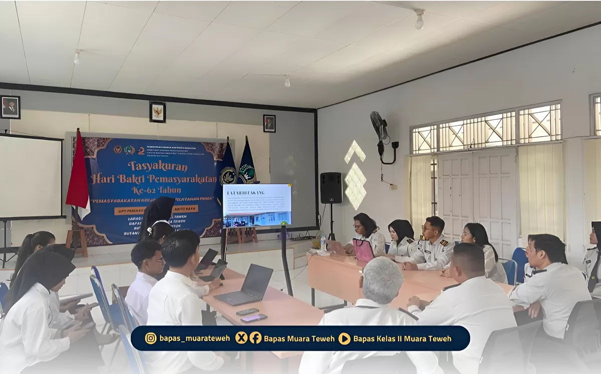 Kabapas Muara Teweh dan Jajaran Bersama peserta Magang Kemnaker