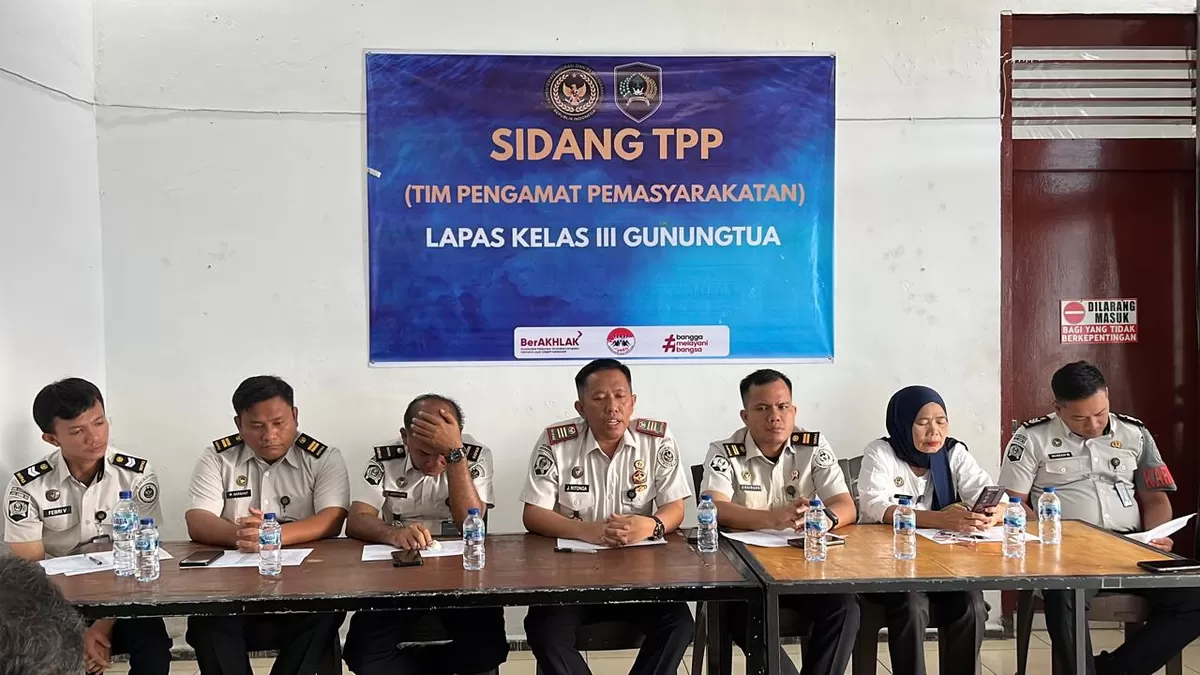 Kalapas Gunungtua dan Jajaran Saat Kegiatan Sidang TPP