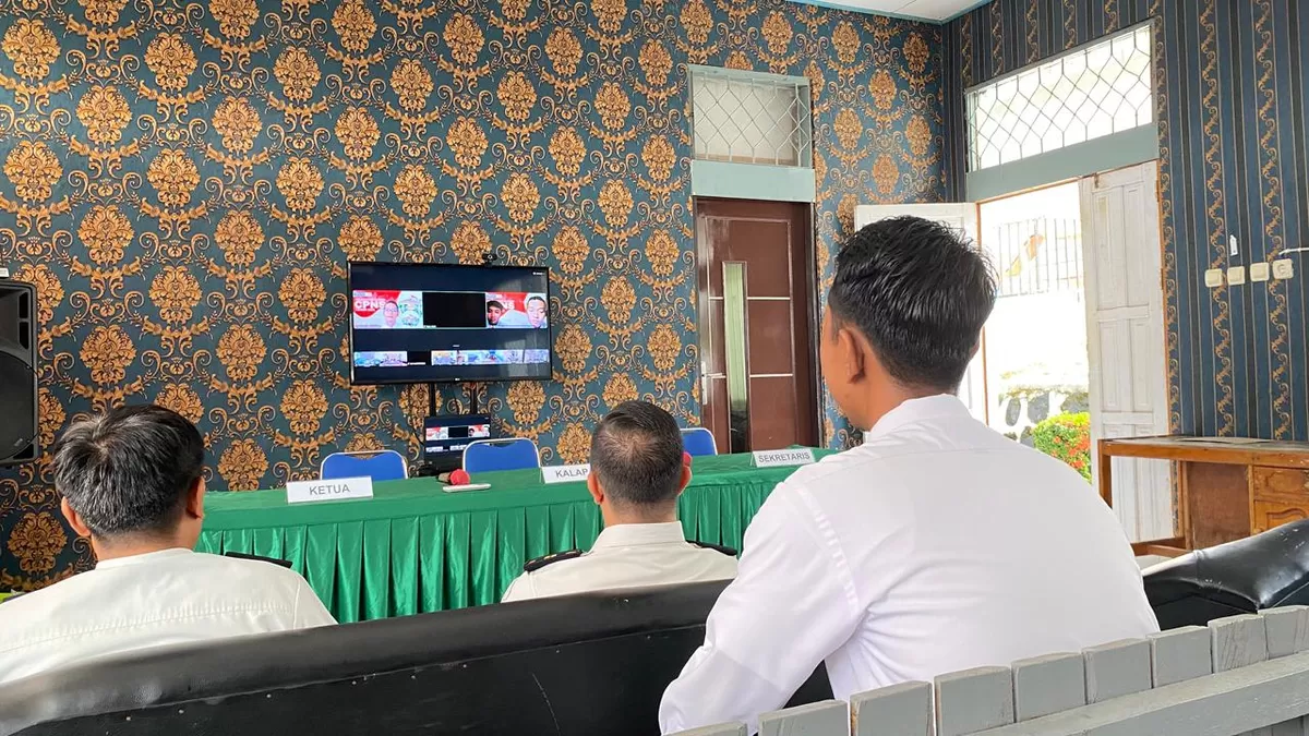 Perawat Lapas Muara Teweh Saat Mengikuti Pembukaan Latsar CPNS 2026