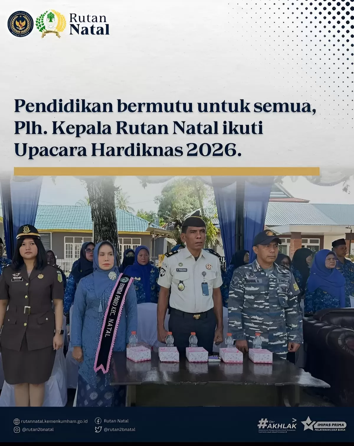 Plh Karutan Natal Saat Hadiri Upacara Hardiknas