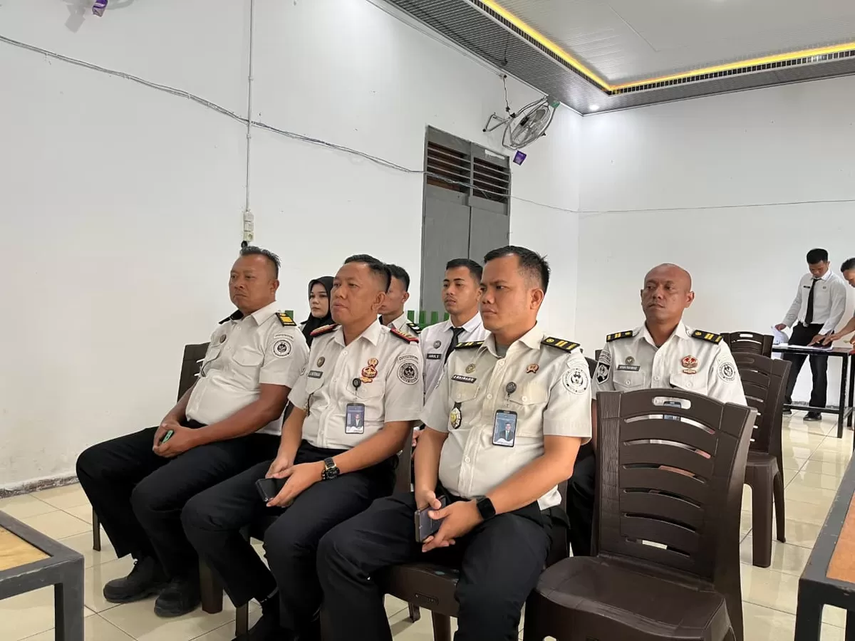 Kalapas Gunungtua dan Jajaran Saat Mengikuti Kegiatan Anev