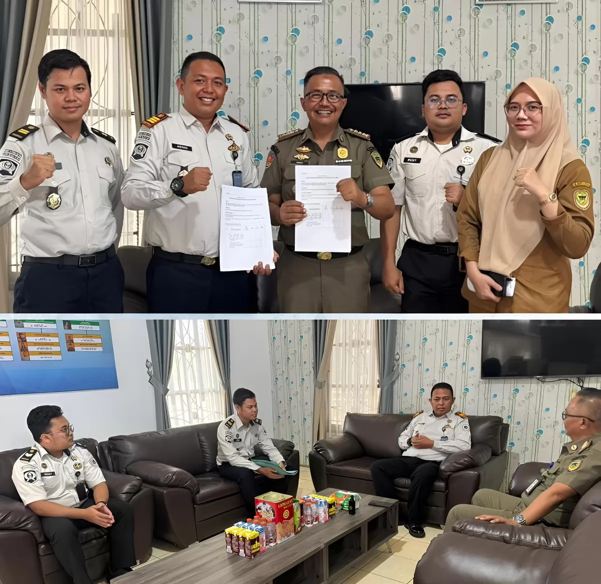 Kabapas Muara Teweh dan Jajaran Bersama Plt. Camat Teweh Tengah