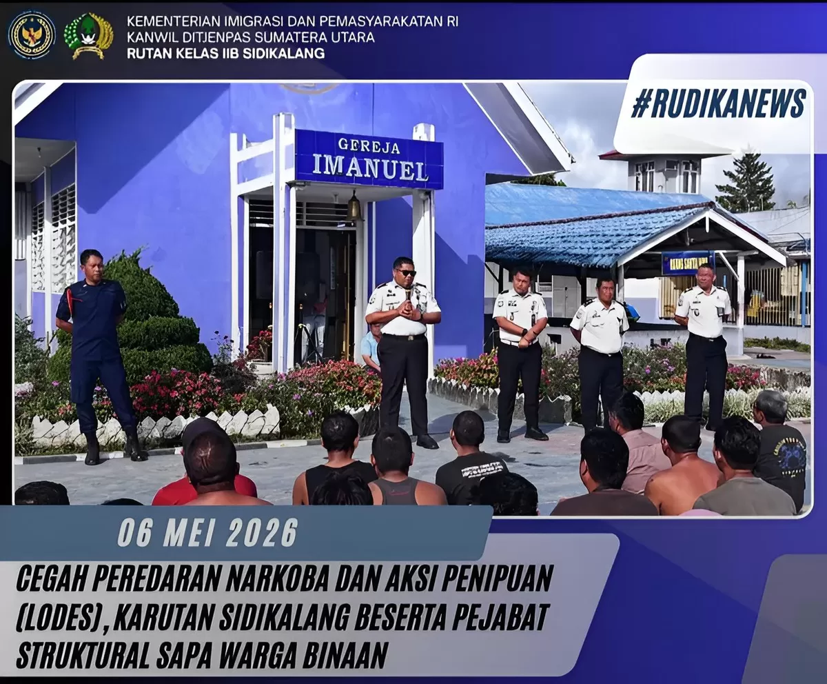 Karutan Rantau dan Jajaran Saat Kegiatan Sapa Warga Binaan