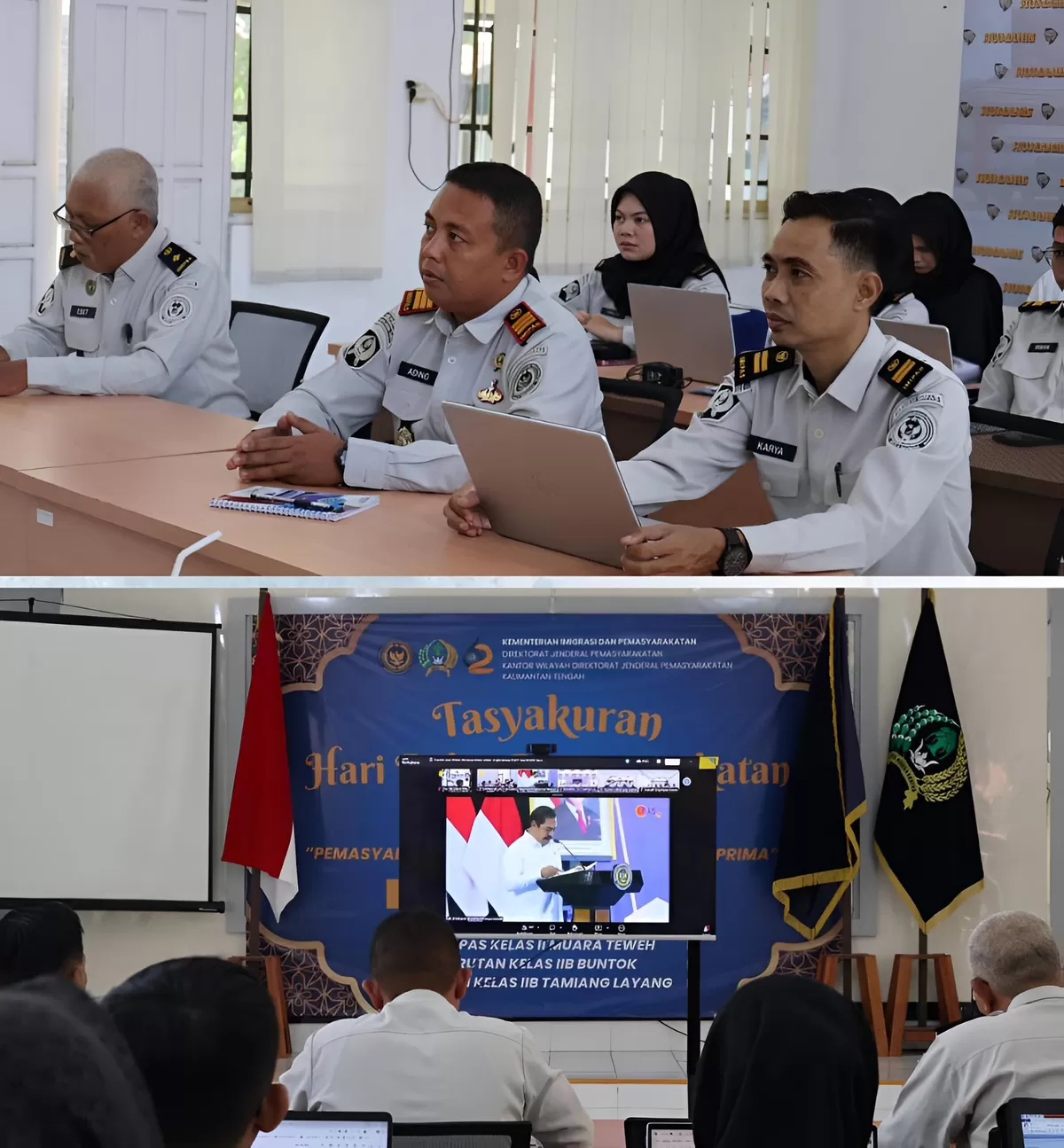 Kabapas Muara Teweh dan Jajaran Saat Mengikuti Seminar Nasional