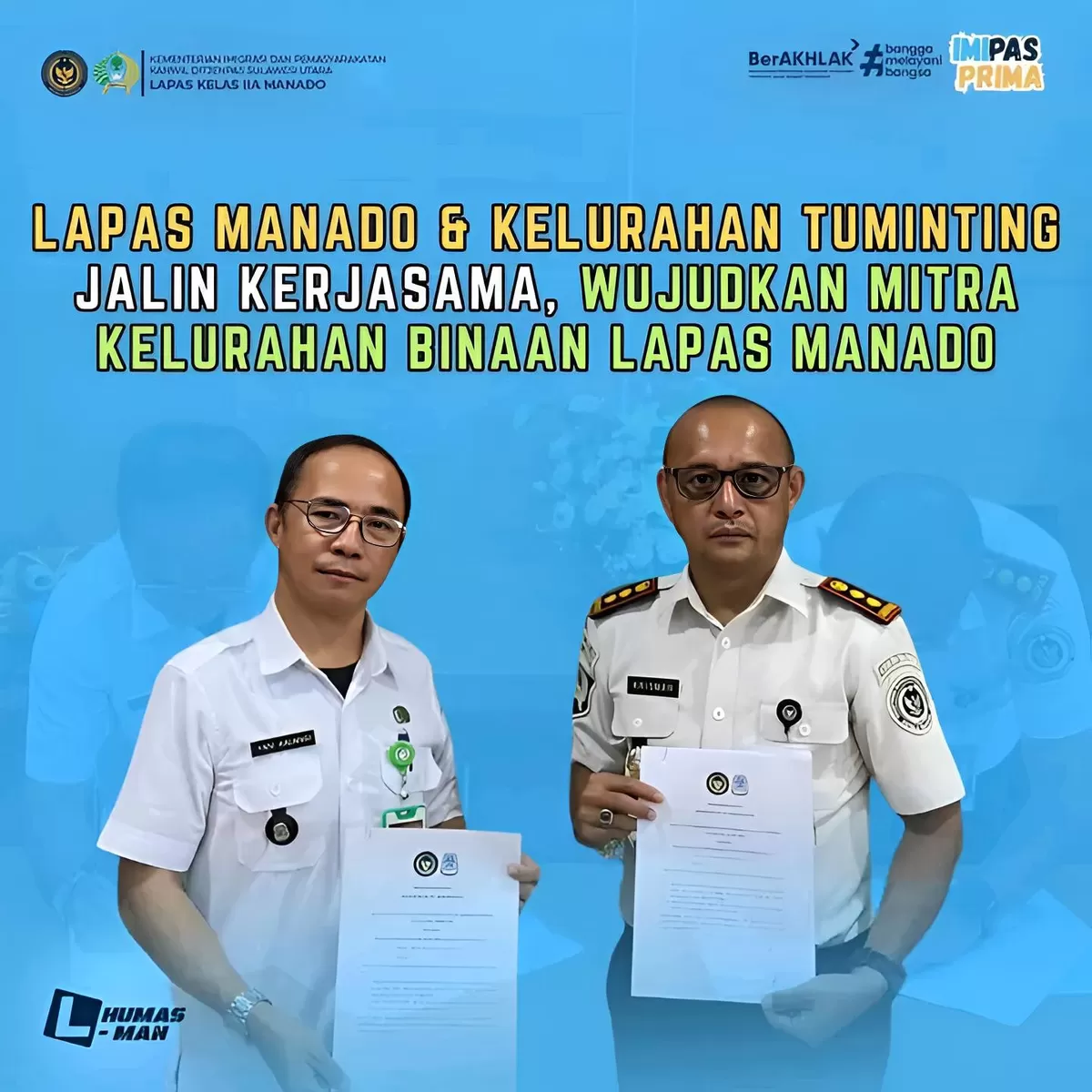 Kalapas Manado Bersama Lurah Tuminting