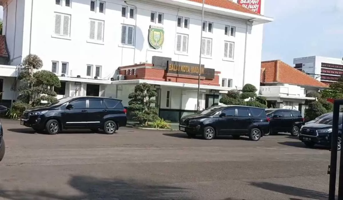 Tampak depan Balai Kota Madiun, Jawa Timur  (Istimewa)