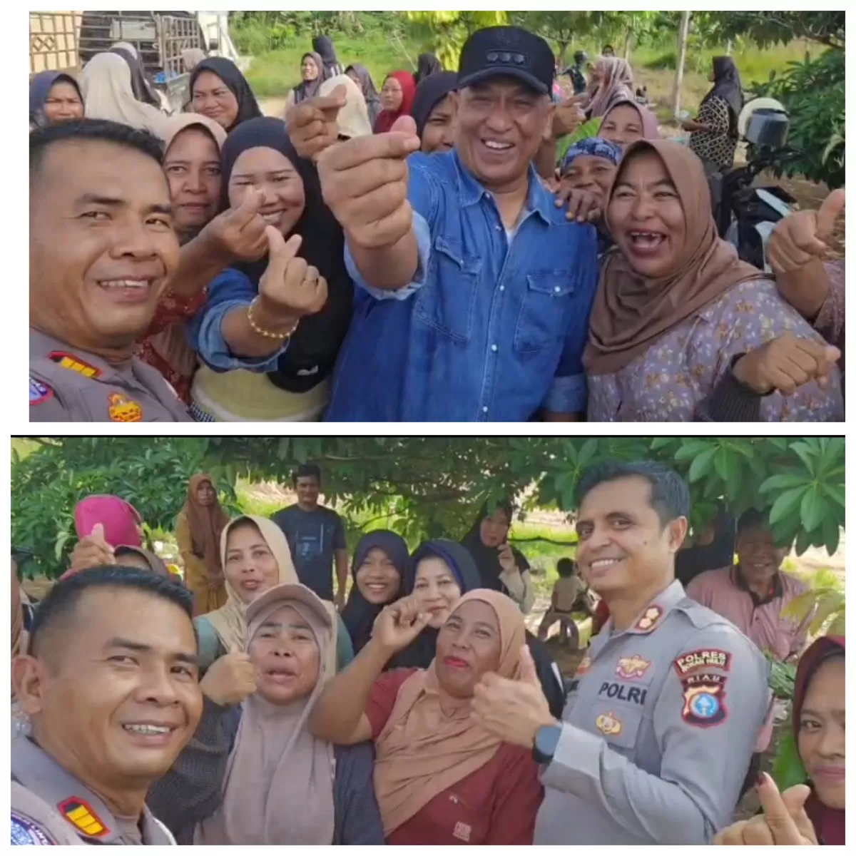 Foto Bupati Anton Bersama Kapolres Rokan Hulu Turun Di Kecamatan Bonai Darussalam, Tanggapi Keresahan Warga Terkait Narkoba Dan Pencurian  (Diskominfo Rohul )