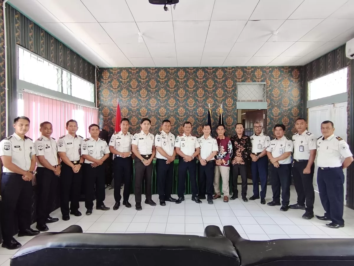 Kalapas Muara Teweh Saat Pisah Sambut Pejabat Struktural