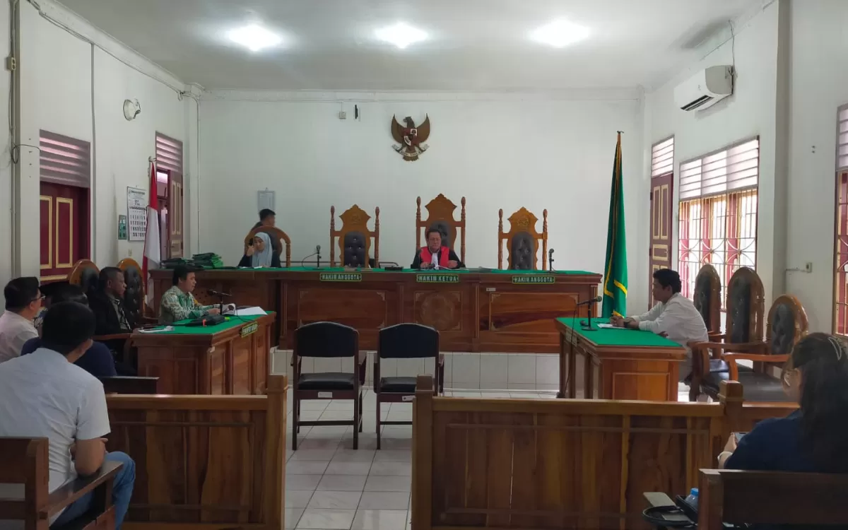 Tim Jaksa Penyidik Kejari Gunungsitoli menghadiri sidang pembacaan putusan praperadilan ROZ di Pengadilan Negeri Medan, Selasa (12/05/2026)