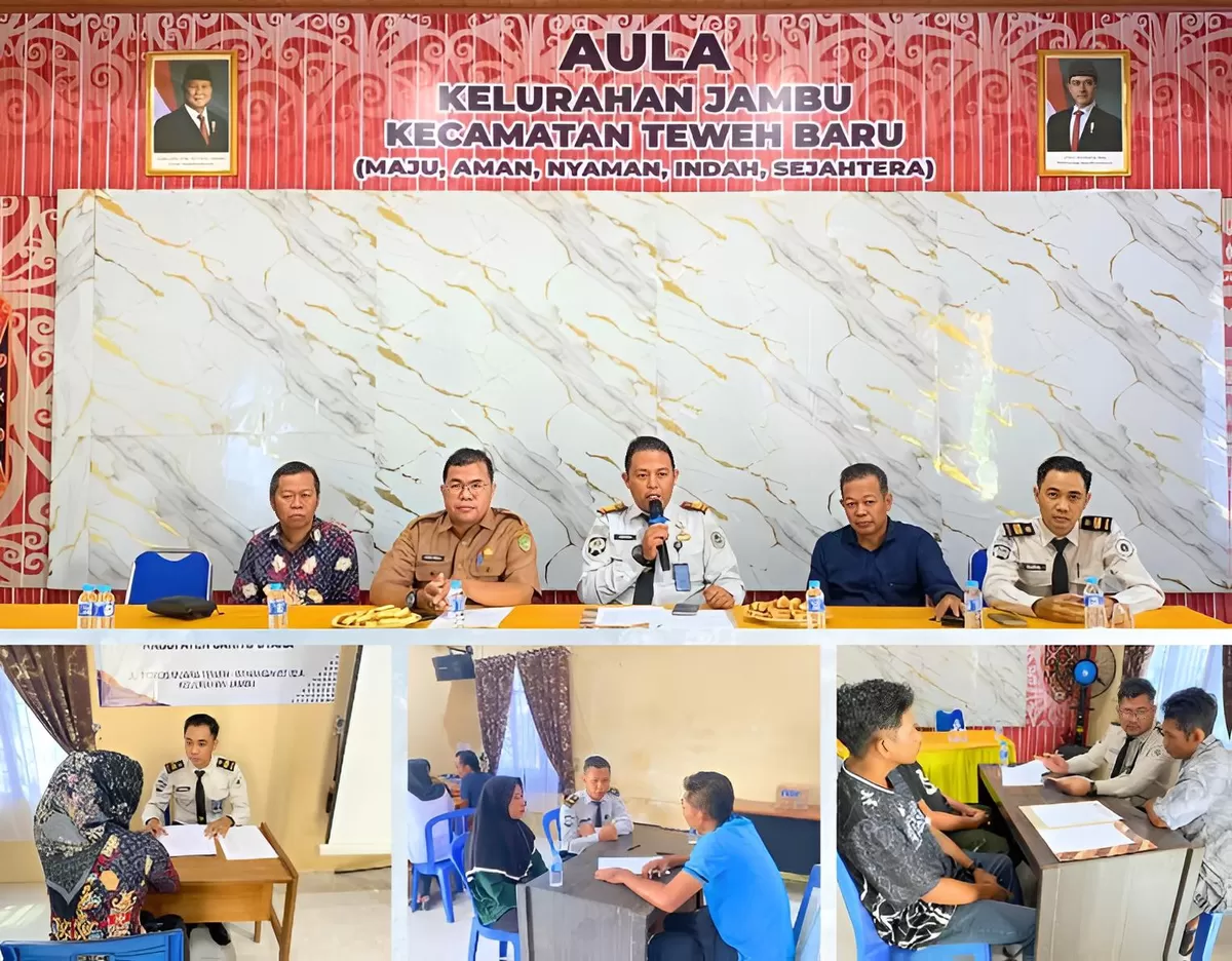 Kabapas Muara Teweh dan Jajaran Saat Koordinasi dan Silaturahmi dengan Pihak Kelurahan Jambu