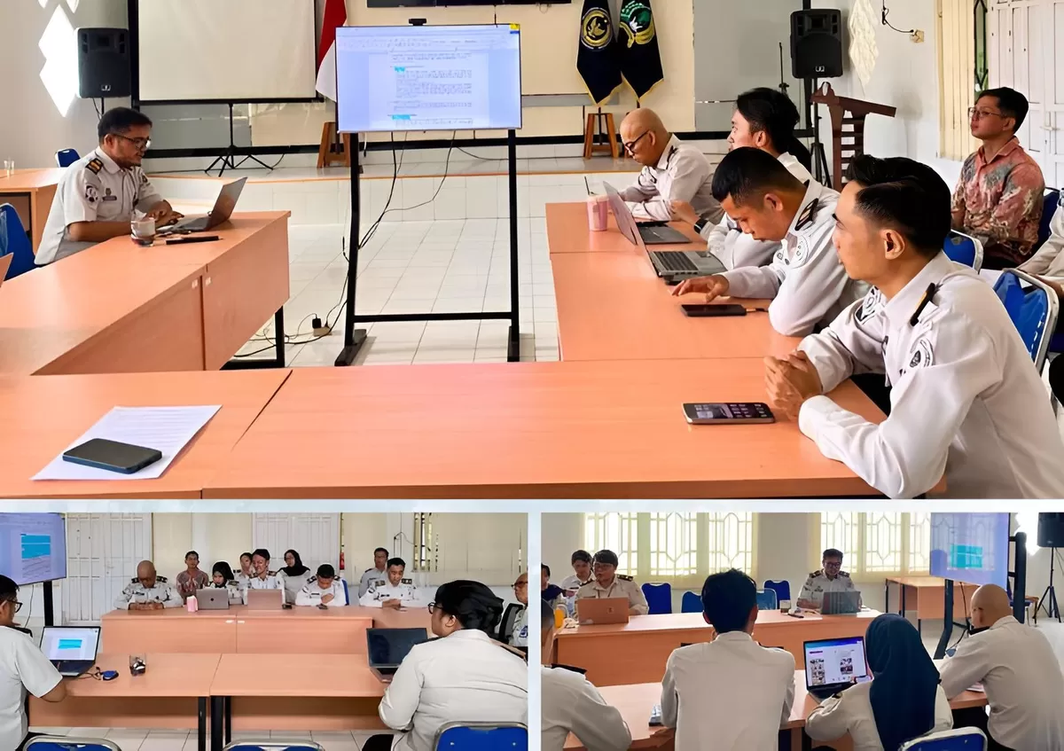 Petugas Bapas Muara Teweh Saat Kegiatan Sidang TPP