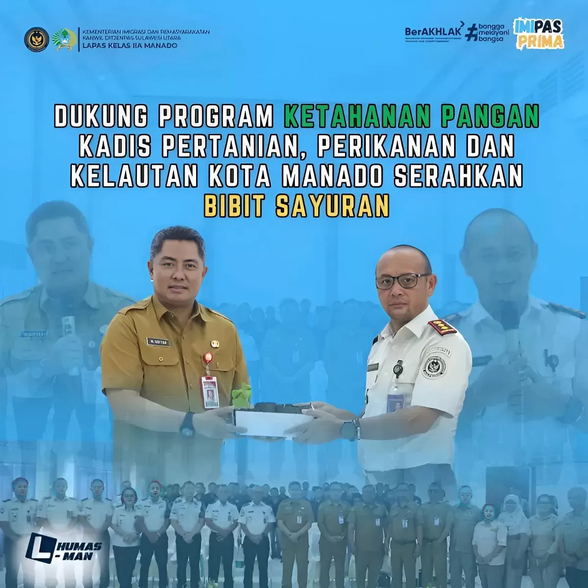 Kalapas Manado Bersama Kadis PPK Manado