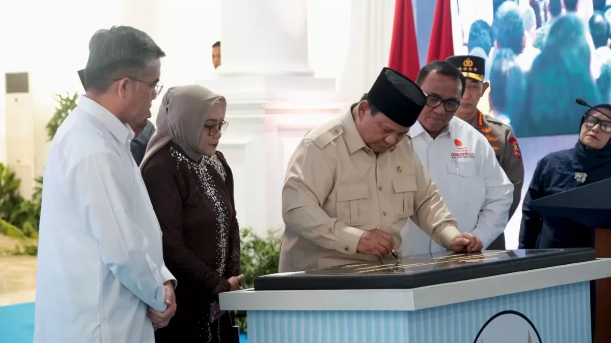 Presiden Republik Indonesia Prabowo Subianto ketika meresmikan Musium Marsinah dan Rumah Singgah  (Istimewa)