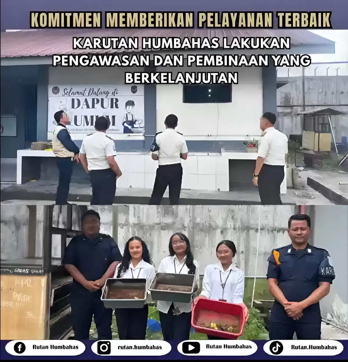 Karutan Humbang Hasundutan Saat Pengecekan Kegiatan Dapur Umum