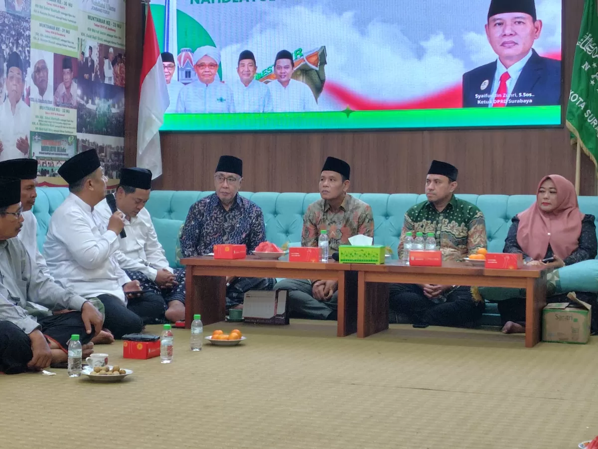 Pimpinan DPRD Surabaya berkunjung ke PCNU Surabaya, Selasa (19/6/2026)