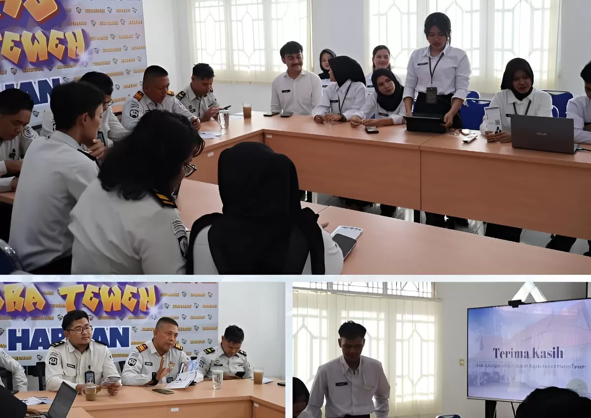 Kabapas Muara Teweh dan Jajaran Bersama Peserta Magang