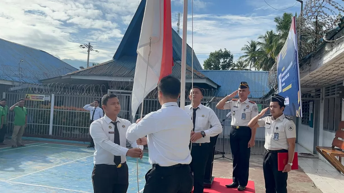 Kalapas Kotanopan dan Jajaran Saat Upacara Peringatan Harkitnas