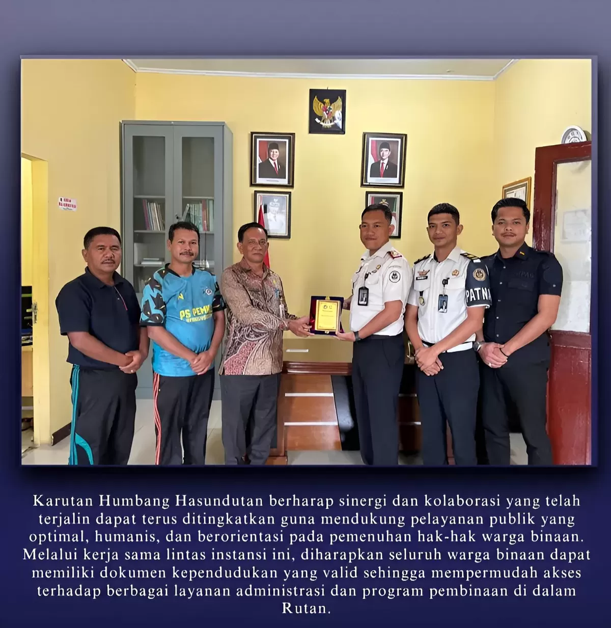 Karutan Humbang Hasundutan dan Jajaran Bersama Kepala Disdukcapil Humbang Hasundutan