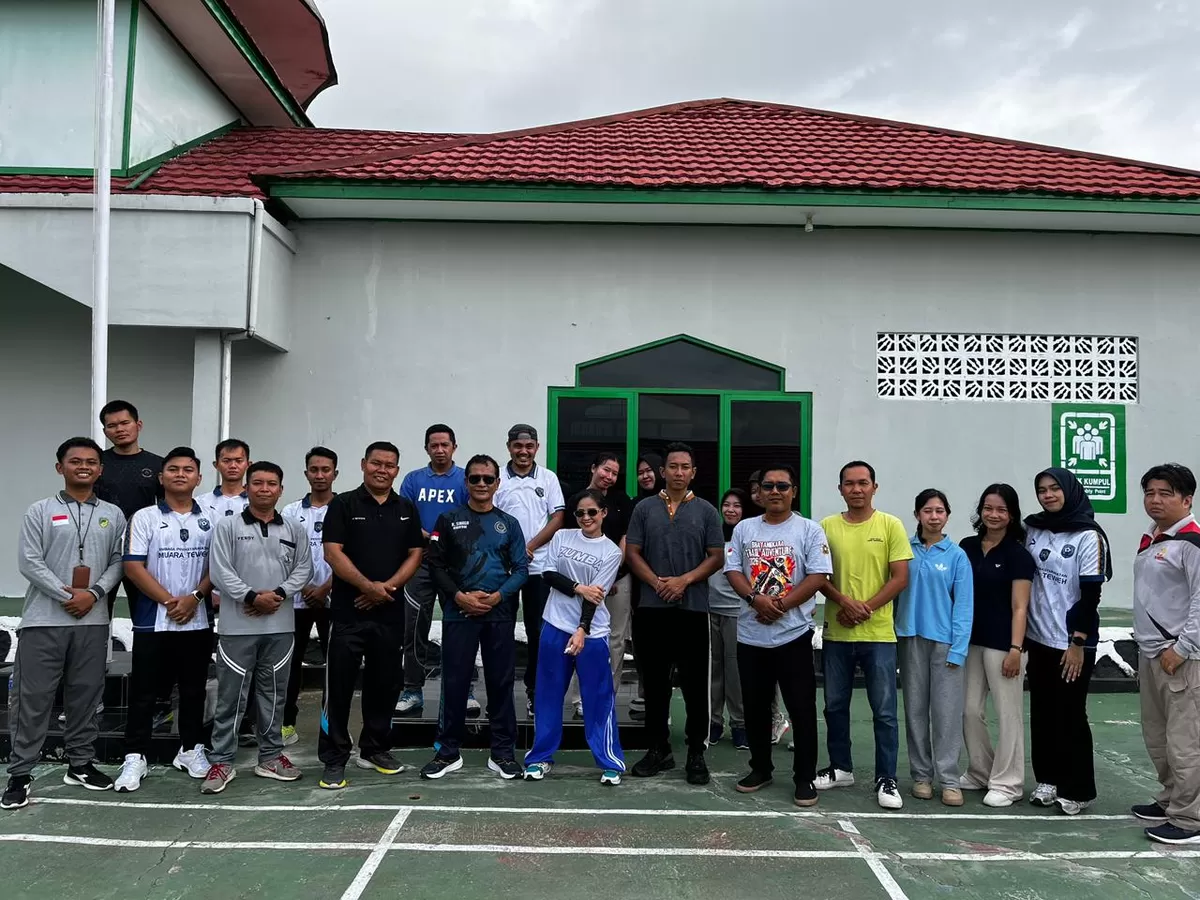 Kalapas Muara Teweh dan Jajaran Saat Kegiatan Senam
