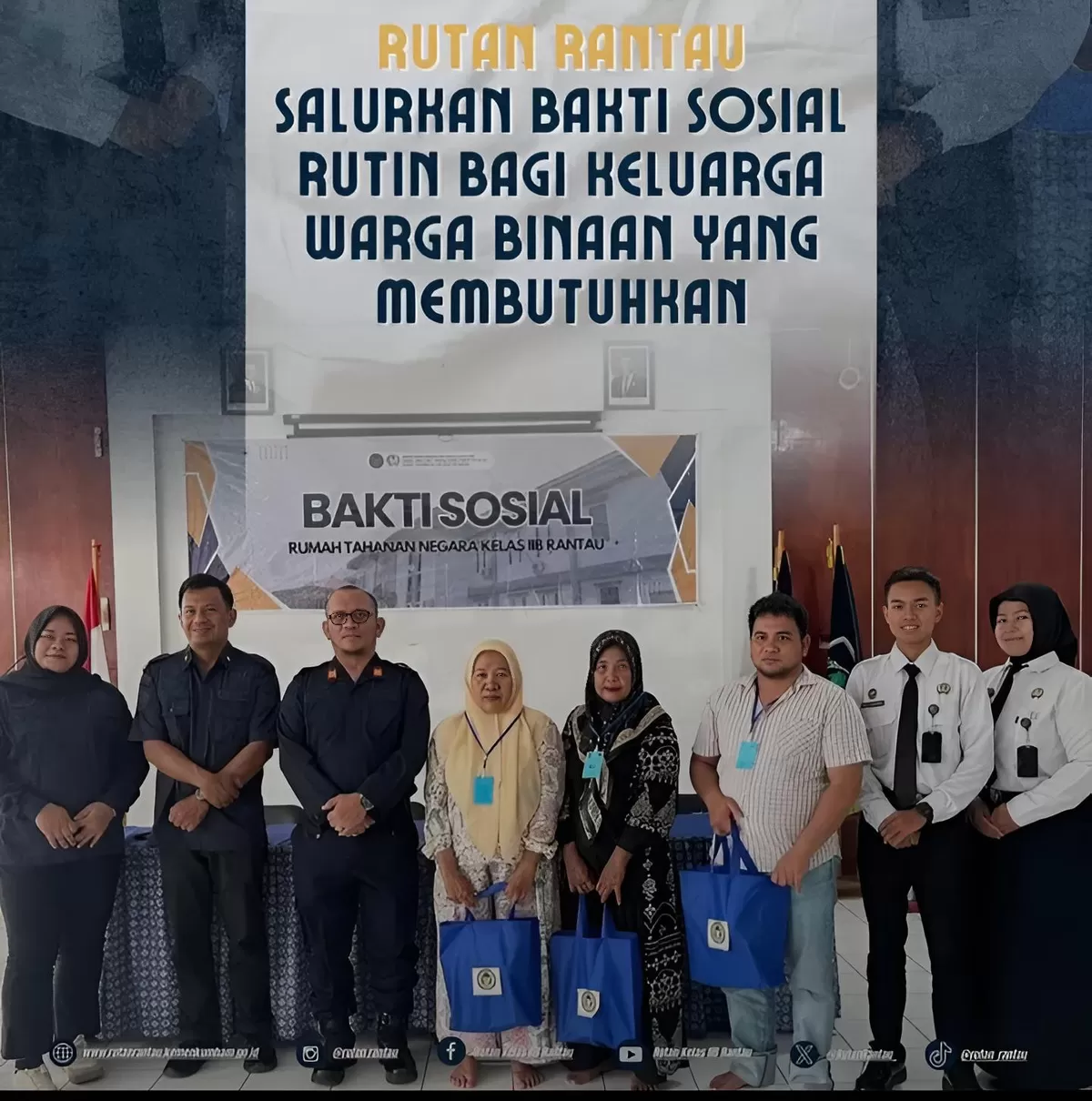 Karutan Rantau dan Jajaran Saat Kegiatan Bakti Sosial