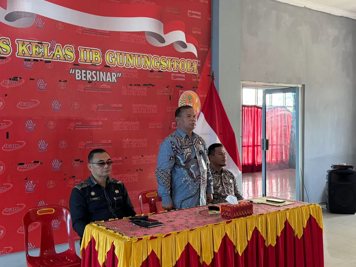 Kalapas Gunungsitoli dan Jajaran Saat Rapat Dinas Pengamanan