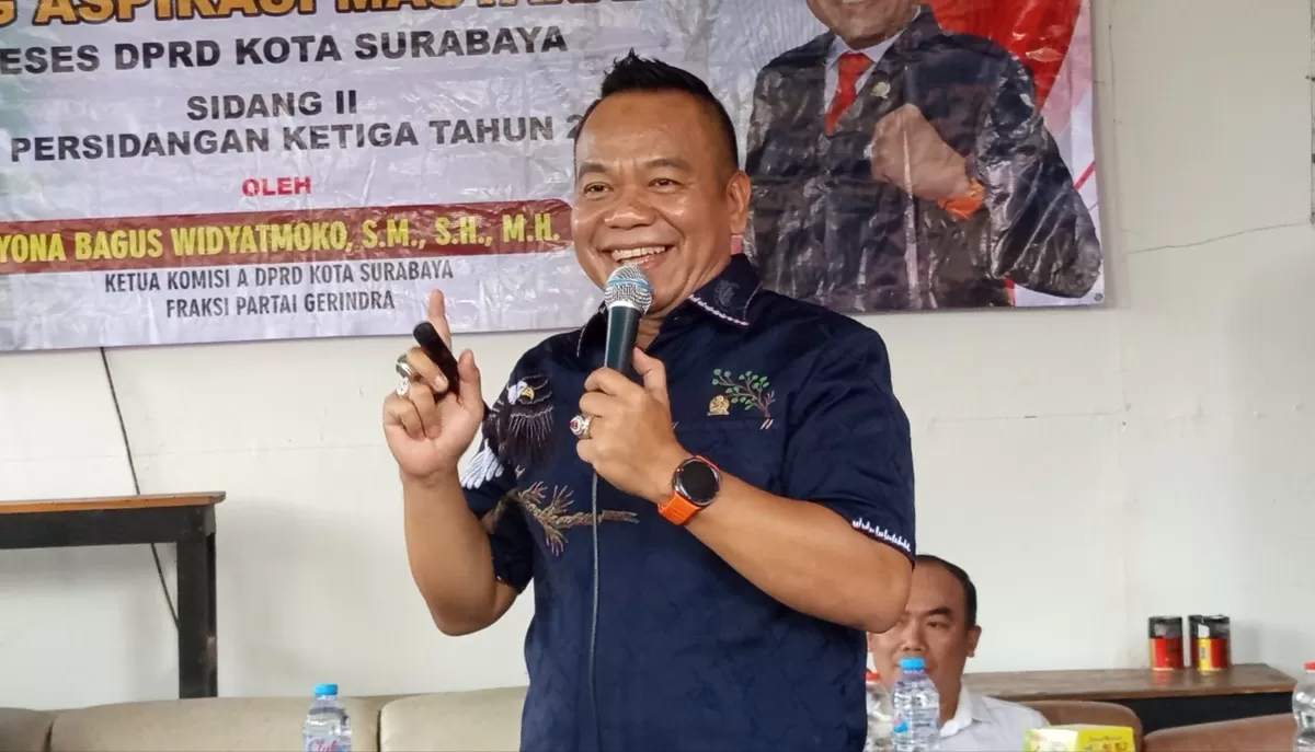 Ketua Komisi A DPRD Surabaya, Yona Bagus Widyatmoko dari Fraksi Gerindra