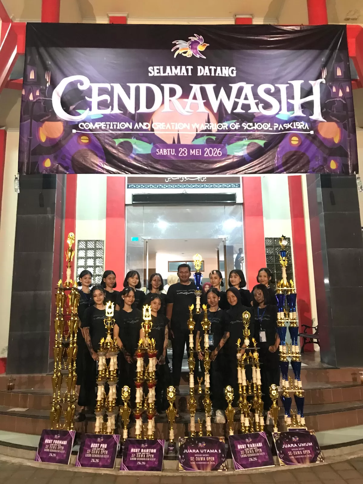 Tim Paskibra GARDAPATI dari SMP Negeri 1 Sukomoro, Kabupaten Nganjuk, Jawa Timur.  (Istimewa)