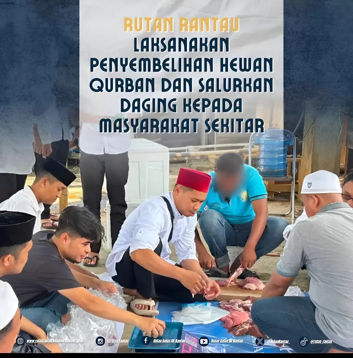 Penyembelihan Hewan Qurban di Rutan Rantau