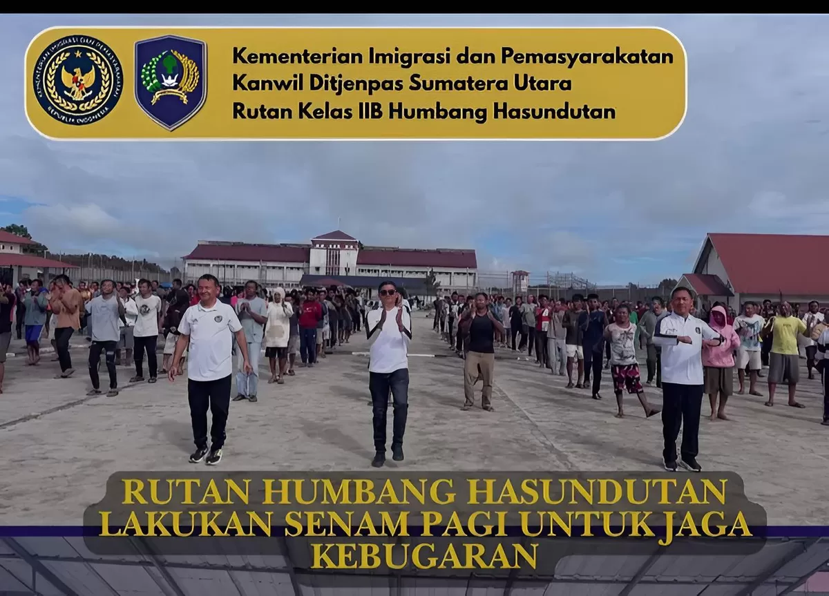 Karutan Humbang Hasundutan dan Jajaran Saat Kegiatan Senam Pagi