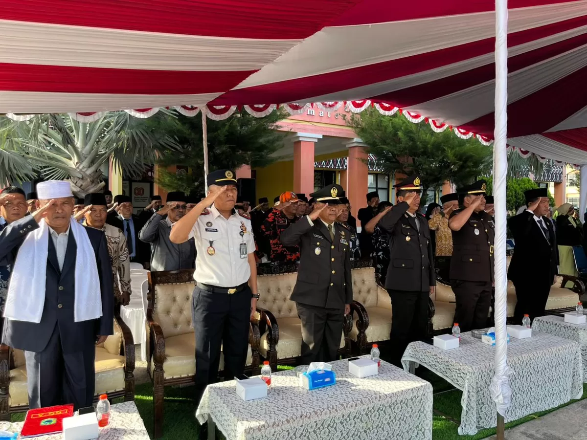 Kalapas Gunungtua Saat Upacara Peringatan Hari Lahir Pancasila