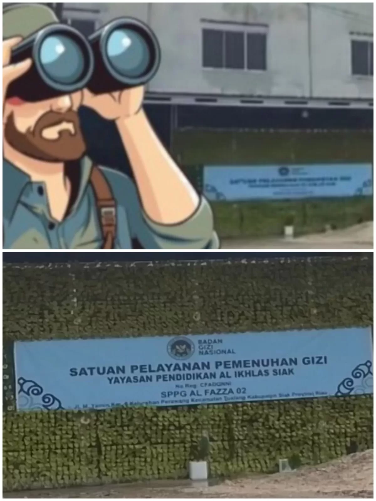 SPPG yang berada di bawah naungan Yayasan Pendidikan Al Ikhlas Siak, di Kecamatan Tualang beralamat di jalan M.Yamin kilometer 6 Perawang. Menepati bekas sarang walet