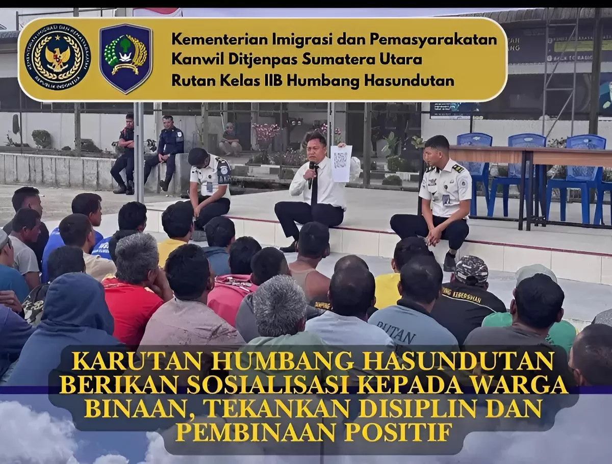 Karutan Humbang Hasundutan dan Jajaran Saat Berikan Pengarahan kepada WBP