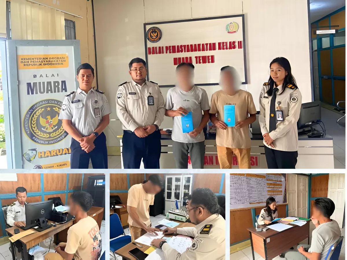 Petugas Bapas Muara Teweh Bersama Klien