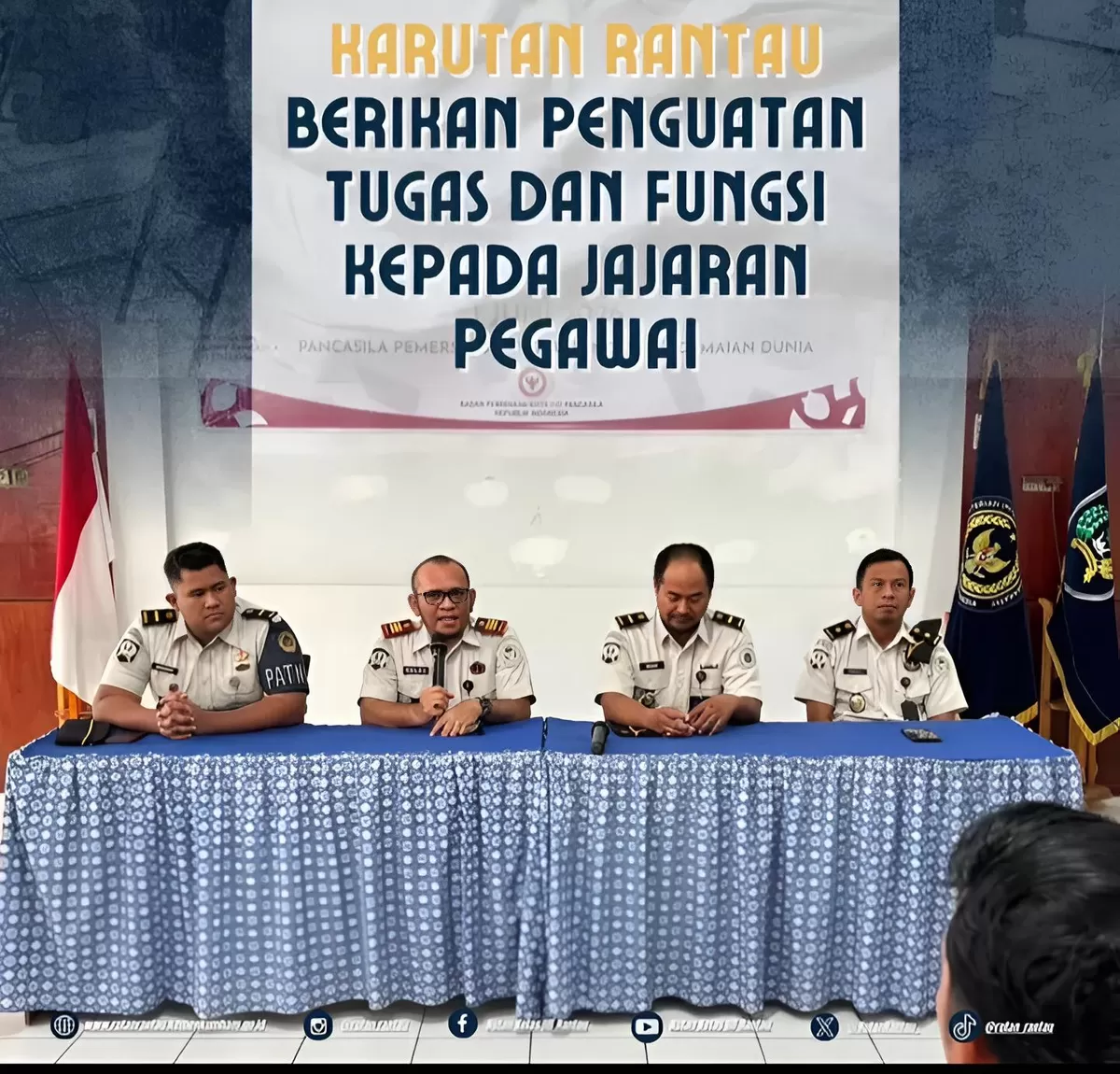 Karutan Rantau Saat Berikan Penguatan Tusi Kepada Pegawai