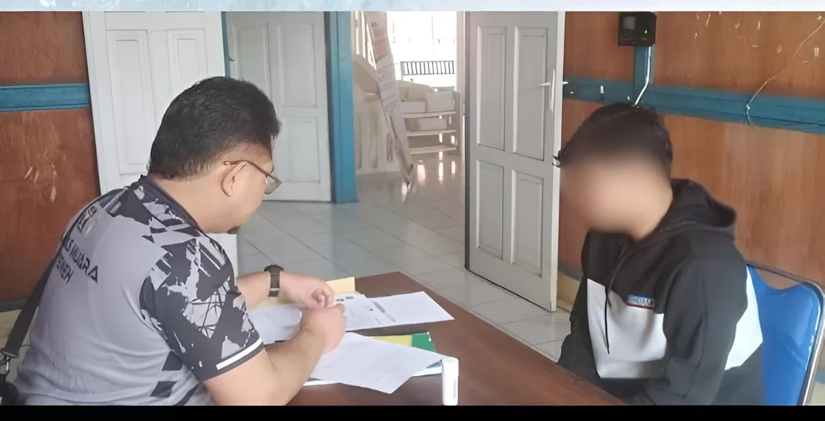 Petugas Bapas Muara Teweh Bersama Klien Anak