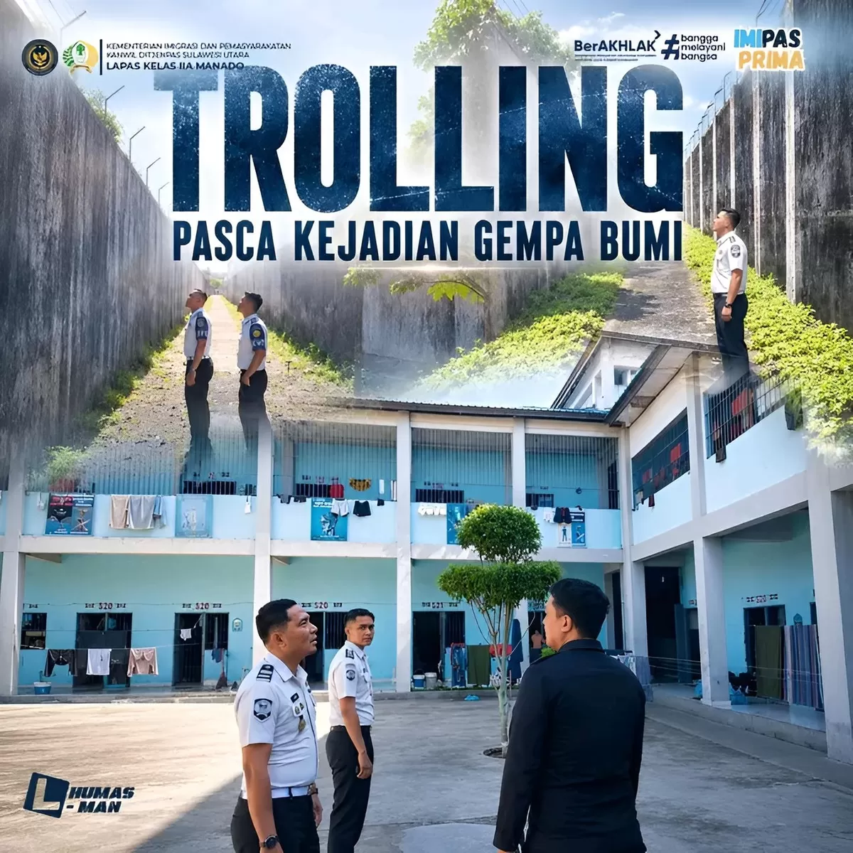 Kalapas Manado dan Jajaran Saat Kegiatan Trolling
