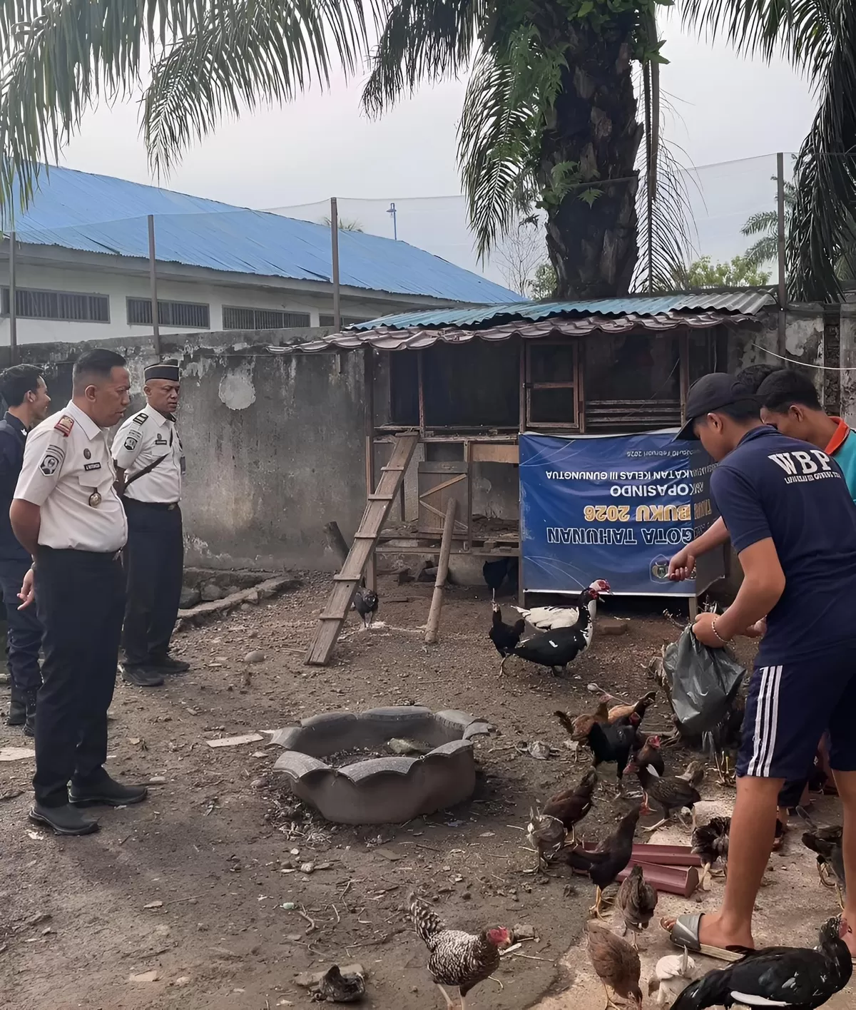 Kalapas Gunungtua dan Jajaran Saat Tinjau Kegiatan Program Ketahanan Pangan