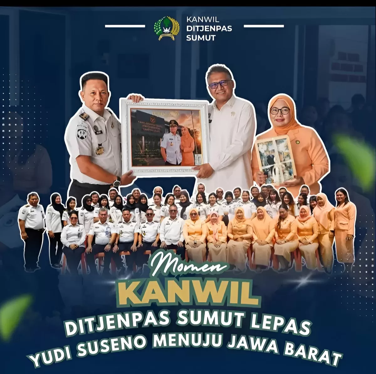Kakanwil Ditjenpas Sumut Bersama Jajaran