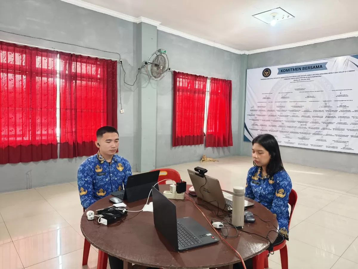 CPNS Lapas Gunungsitoli Saat Mengikuti Kegiatan Latsar