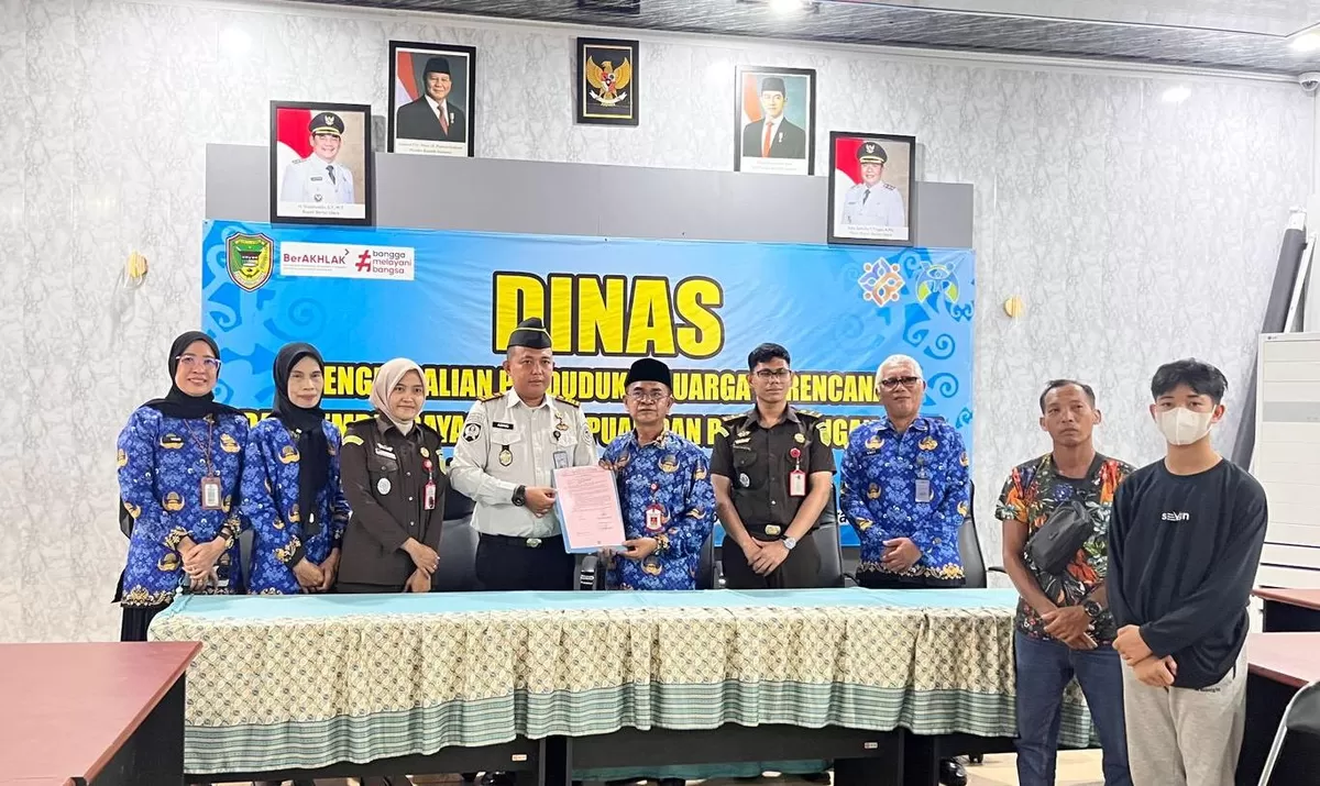 Kabapas Muara Teweh Saat Menerima Klien Pemasayarakatan