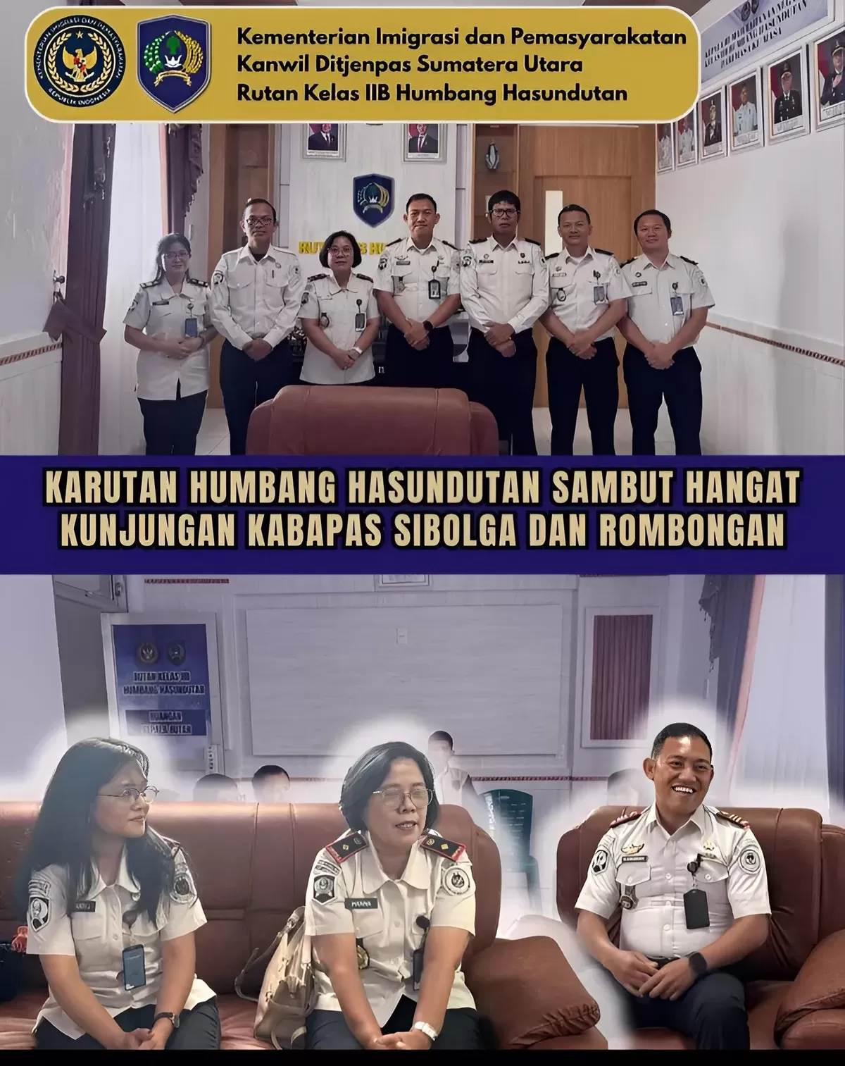 Karutan Humbang Hasundutan Bersama Kepala Bapas Sibolga